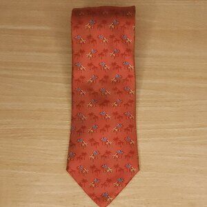 Tommy Hilfiger Salmon Pink Palm Tree Tie